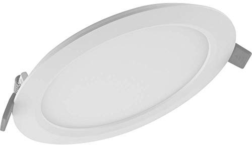 LEDVANCE Flache Downlight mit sehr schlankem Gehäuse und integriertem Treiber | energiesparend, Deckenauschnitt 155, 12W, warm weiß | DL SLIM DN 155 12 W 3000 K WT