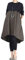Vogstyle Damen Langarm A-Linie Beiläufige Lose mit Tasche T-Shirt-Kleid Art 3-Army Green M