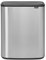 Brabantia 223082 Bo Touch Abfalleimer, mit 1 x 60-Liter-Inneneimer (matter Stahl, fingerabdruckfest), Abfall- / Recyclingeimer für die Küche mit herausnehmbaren Fächern und gratis Müllbeutel