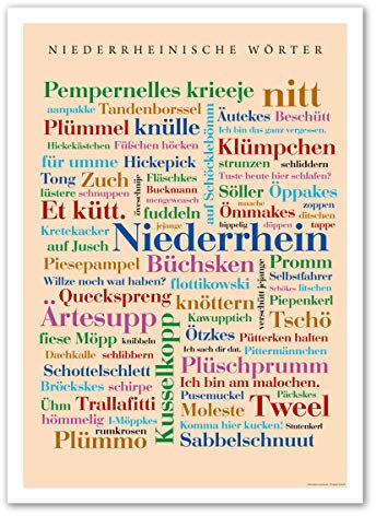 Deine Wörter Poster Niederrheinische 50x70 cm