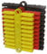 Merriway BH07204 (120 Pcs) Assorted Heavy Duty Wall Plugs - Pack of 40 Each Yellow, Red and Brown