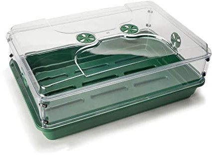 EarlyGrow MPL50115/1 Propagador grande a prueba de roturas con extensor de altura ventilado para germinación de semillas y crecimiento de plantas, 58 x 38 x 22 cm