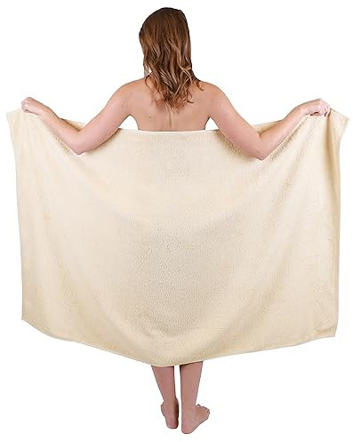 Betz Badetuch groß XXL Größe 100 x 160 cm Badetücher Saunatuch Dresden 100% Baumwolle Farbe Sand