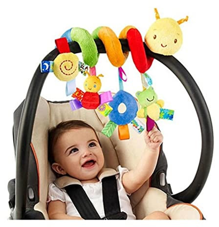 BICBLL Baby Wiege Glocke Krippe Cartoon Insekt Kinderwagen hängen Plüschtier Tasche Tasche Spirale Sicherheitsspielzeug Krippe Kinder