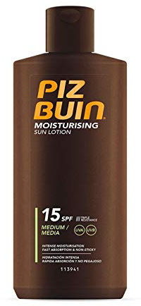 2 x Piz Buin Moisturising Sun Lotion SPF15-200ml