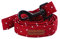 Unique style paws Handgemachte haltbare Hundeleine Weiche Bequeme Griffleine für Hund 3 Größe 11 Muster Roter Punkt