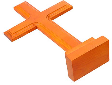 BESPORTBLE 1stk Kreuzverzierung Stehendes Jesuskreuz Glas Kristallkreuzdekor Heiliges Land Kreuz Gebetsmaterial Kreuzskulptur Kruzifix-Ornamente Tischkreuz Stehend Latein Kristall Licht