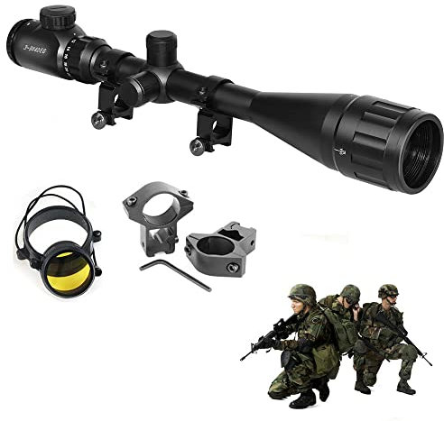 NAIZY Zielfernrohr 3-9x40EG Luftgewehr Gewehrzielfernrohre Rot und Grün Zielpunkt Rifle Scope mit 11mm Montagen für Jagd und Sport