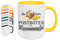 Crealuxe Kaffeetasse - Die besten Postboten heißen (Wunschname) - Spruchtasse, Bürotasse, bedruckte Keramiktasse, Tasse mit Spruch, Hochwertige Kaffeetasse, Tasse personalisiert (Gelb)