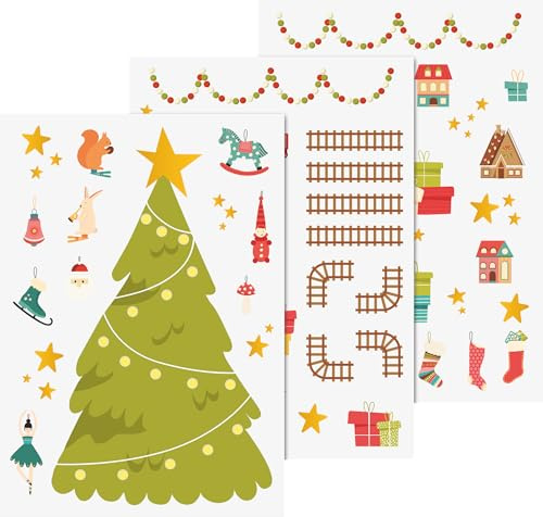Heyda Fenster Sticker „Weihnachten“ A4 Mehrfarbig