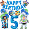 23 Pcs Story Geburtstagsdeko Luftballon, Buzz Geburtstag Deko 5 Jahre, Story Party Dekoration Kindergeburtstag, Banner Happy Birthday, Buzz Luftballons Helium 5, Junge Geburtstag Deko Set