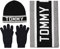 Tommy Hilfiger Herren, Scarf and Glove Set Beanie-Mütze, Schwarz, Einheitsgröße