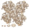 Cyrank Holzblumen, 250 Stücke Holz Blumen Scheiben Holzscheiben Naturholzscheiben Streudeko Tischdeko, Holzblume Und Blatt DIY Scheiben Für Ostern Geburtstag JGA Hochzeit Feier Party Deko