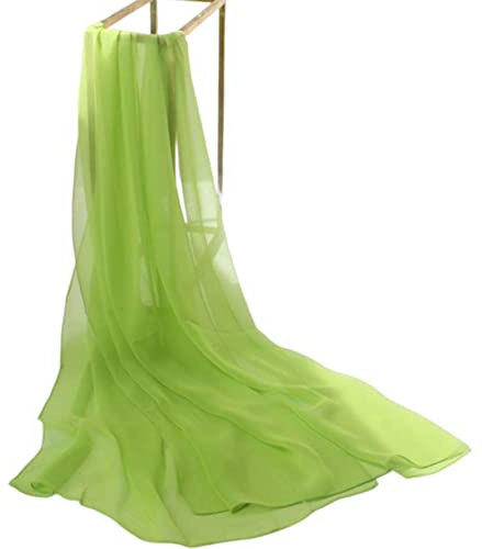 Bysonglezai Schal Damen Schals Halstuch Herren Mütze Frühling Herbst Winter Korean Solid Chiffon Transparent Travel Holiday Handtuch Seidenschal Female Thin Long Sunscreen