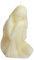Dekohelden24 Hochwertige Kerze aus Sojawachs als Frauenkörper, Venus-Figur, Ivory-Farben, Größe: L/B/H ca. 8 x 7 x 12 cm
