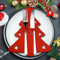 Besteckhalter Weihnachten Filz, 12 Stück Bestecktasche Tannenbaum Besteckbeutel Weihnachtsbaum Tischdeko Rot, Weihnachts Messer Gabeln Löffel Geschirr Besteck Taschen für Party (Weihnachtsbaum-Rosa)