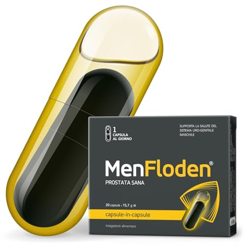MenFloden – innovazione per la salute della prostata. Formula liquida potentissima con tripla azione. Cucurbita pepo, Serenoa repens, Flowens®. 1 caps al dì.
