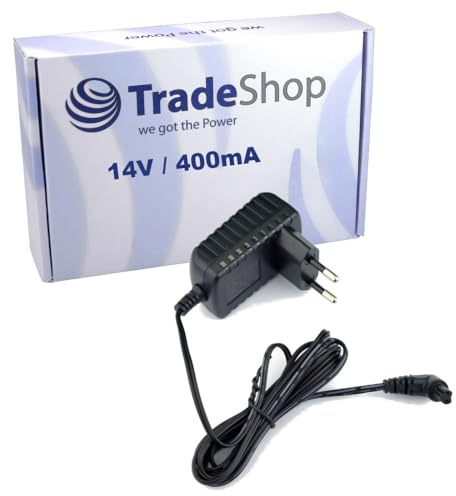 Trade-Shop Alimentatore di rete 14 V 400 mA compatibile con Black & Decker Dustbuster DVJ320J DVJ325J sostituisce N561332, 90602512 / accessorio aspirapolvere manuale