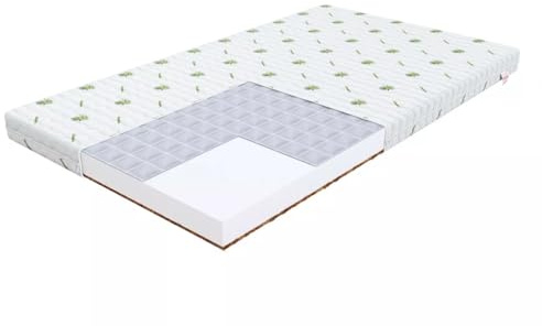 Matratze 70x140 Kinder H2-H3 Buchweizen und Kokosnuss - Della - Schaumstoff Matratzen 9cm Dicke für Kinderbett - Kindermatratze 70x140 - Schaumstoffmatratze T25 - Bett Matratze