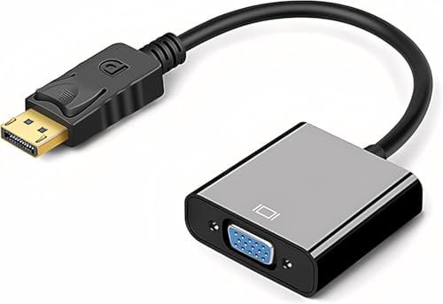 Generic Displayport to HDMI Adapter, Dp(Display Port) Male to Hdmi Female Converter with Audio (Display Port DP to VGA)