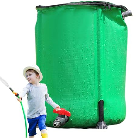 Barile di pioggia pieghevole, barile di pioggia portatile | Deposito antipioggia a botte pieghevole - di raccolta della pioggia portatile, collettore a barile d'acqua con rubinetto del filtro