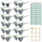 YeahBoom 36 Stück JGA Brille Team Braut Armbänder,Bride to Be Herz Brille Set,12Herz Sonnenbrille+12Bride Tattoo Aufkleber+12Bride Armband,Jungesellinnenabschied Frau Accessoires,JGA Deko Accessoires