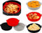 GRANZ Air Fryer Silicone Pot, 2 Pack Reusable Airfryer Liners, Silicone air Fryer Liner Accessories, Basket Rack Kitchen Gadgets Essentials Ninja, Replacement of Disposable Parchment Paper Liner