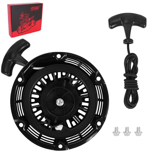 GX160 Seilzugstarter-Baugruppe für GX120 GX160 GX200 Rückstoßstarter Ziehen für Predator 212cc BT200X CT200U 168F Go Kart Carter Motor 5,5/6,5/7 PS Motor Ersetzen Schwarz
