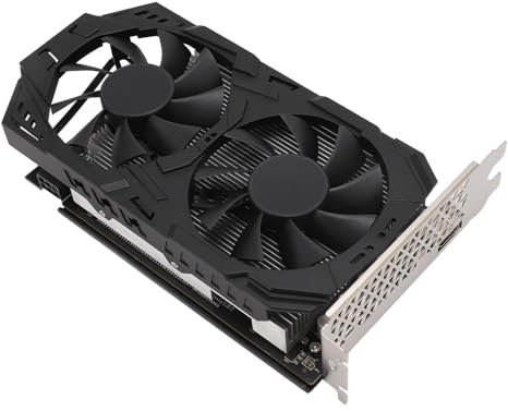 ANGGREK RX560XT Graphics Card, Dual Fan Heat Dissipation 8GB GDDR5 256bit Metal ABS PCB 1206 MHz GPU 6000 MHz Memory Video Graphics Card for CAM for Image Editing