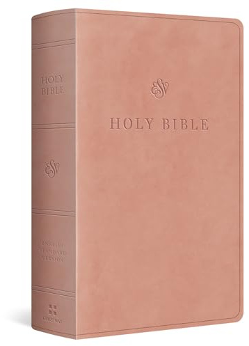 ESV Large Print Personal Size Bible, Red Letter (TruTone, Blush Rose)