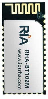 RHA-BT102M 5.2 Low Power Bluetooth-Modul, integriertes Master-Slave, kabellose serielle Kommunikation mit großer Reichweite für industrielle Sensoren und Autoschlüssel, 2 Stück