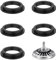 hioseyre 5Pcs Black Rubber O-Rings Sink Drain Plug Gasket And Filter Basket Gasket Kitchen Bathroom Bathtub Drain Sealing Universal Replacement Accessories