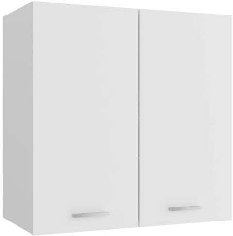 Myheimly Hängeschrank Weiß 60x31x60 cm Holzwerkstoff Küchenschrank Küchenzeile Küchenmöbel Unterschrank Küchenunterschrank Schrank