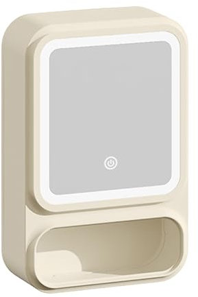 GkgWuxf Meuble De Salle De Bain Murale | Armoire Murale avec Miroir - Éclairage LED Dimmable, Étagère Magnétique Porte, Distributeur De Mouchoirs Et Rangement pour Shampoing, Gel Douche, Maquillage