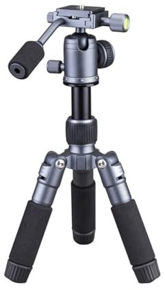 Kleinstativ 5 Abschnitte 360 ​​Grad Horizontal Rotationskopf Leichtes Aluminium Für DSLR Kameras Video Camcorder DSLR Kamera Stativ