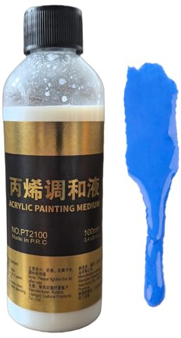 Diluitore Per Acrilico - Medium Diluente 100ml,Materiale per Artisti Preparazione Tavolozza Mescolanza Colori Studenti Minuterie Modelli Lavoretti