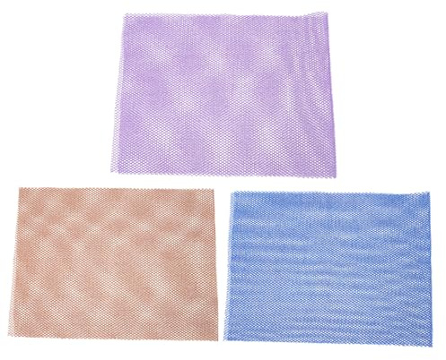 3 Stück Nylon Rückenreinigungstuch für Dusche, Peeling