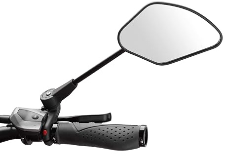 Krampe Fahrradspiegel KF Sport Typ A-Made in Germany, Spiegelmaß 13,1 x 8,2 cm, stabiler Rückspiegel für E-Bike & Fahrrad, individuell einstellbar, für rechte Lenkerseite