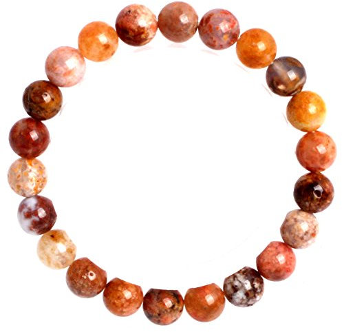 8 mm runder Edelstein Multicolar Achat elastisch Etsy Energie Schmuck Fashion Armbänder 17,8 cm (mehrfarbig)