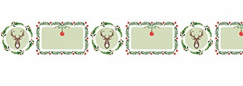 Ursus 59090047 - Masking Tape, Tannenzweigranke, Klebeband aus Papier, ca. 30 mm x 10 m, einseitig bedruckt, lösungsmittel und säurefrei, ideal für Scrapbooking