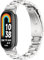 PINHEN Kompatibel mit Xiaomi Mi Band 8 / Mi Band 9 Armband - Edelstahl Metall Armband Ersatz für Xiaomi Mi Band 8 Smart MiBand Zubehör(Silver)