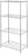 Trintion 4-Shelf Storage Rack 120x56x35cm Metal Storage Shelf Multipurpose Modern Shelving Unit for Laundry Bathroom Kitchen Office Garage Pantry