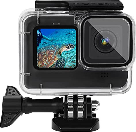 Custodia impermeabile per GoPro Hero 11 Nero 10 9 Nero, Immersione Protettiva Subacquea Custodia Shell Cover per Go Pro 11 HERO10 9 GoPro9 Kit accessori, 60M