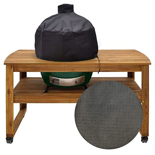Quantfire 86,4 cm Kamado Grillabdeckung für XLarge Big Green Egg, Kamado Joe Big Joe in Built-in oder Island, XL Big Green Egg Zubehör Wasserdichte Outdoor Grillabdeckung
