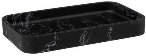 5five - Bandeja Rectangular léa Efecto mármol Negro