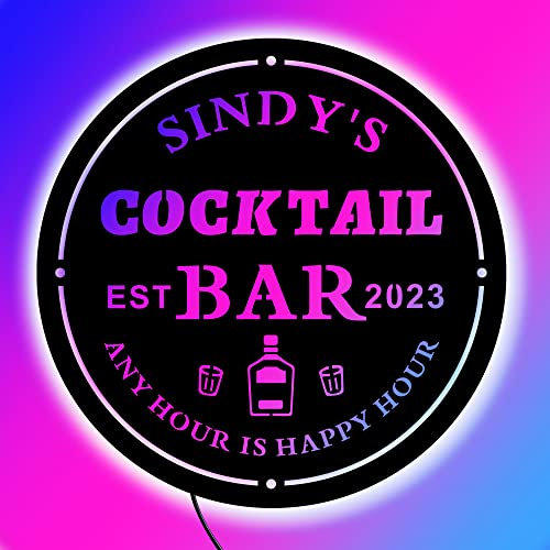 Benutzerdefinierte bunte Bar Schilder für Home Bar, Holz Neon Bar Zeichen, Bar LED Licht Zeichen, personalisierte Bar Zeichen, Home-Bar-Leuchtreklame, Bar Leuchtreklame Custom