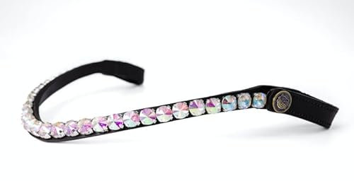 BRIDLERY Stirnriemen Unicorn Farbe Schwarz, Größe Warmblut