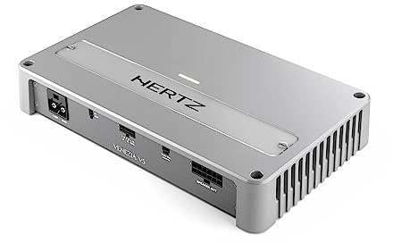 Hertz Venezia V5 amplificatore 5 canali 4x220W + 1x820W a 2 Ohm | classe D, 1700W RMS totali, THD 0,05%, S/N 102 dB, crossover regolabile
