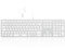 Seenda Wired Backlit Keyboard - Full-size Slim USB A & Type C 2-in-1 Connector for Apple iMac, MacBook Pro/Air, Mac Pro, Mac Mini - UK Layout - White and Silver