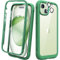 Diaclara Designed for iPhone 15 phone Case, Full Body Rugged Case with Built-in Touch Sensitive Anti-Scratch Screen Protector, with Camera Lens Protector for iPhone 15 6.1 (Green)